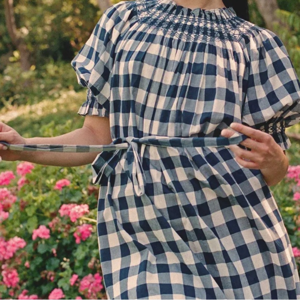 Doen x Heather Taylor Home Whisper Dress in Navy